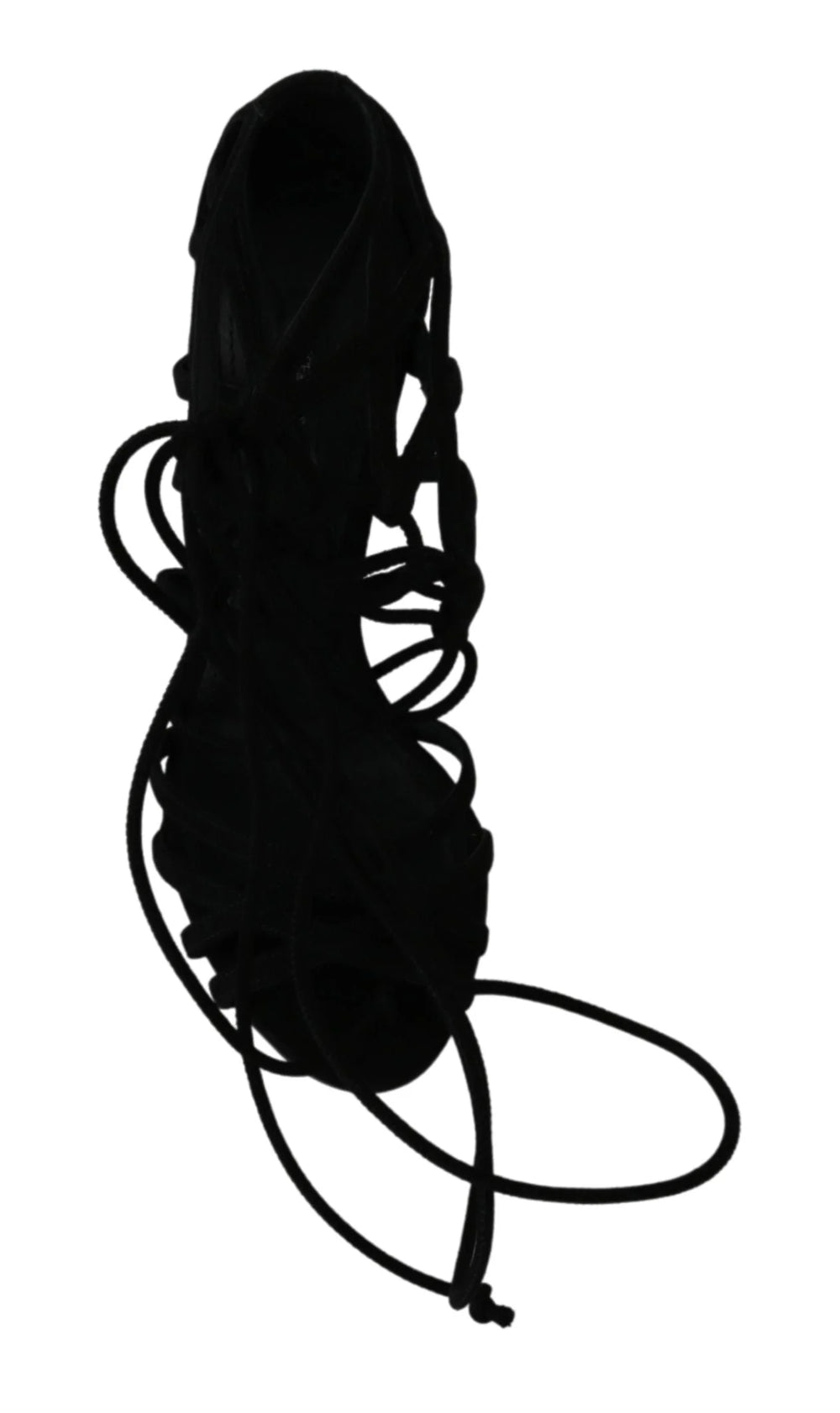 Dolce & Gabbana Black Suede Strap Stilettos Shoes Sandals - EU36/US5.5 - Sandals