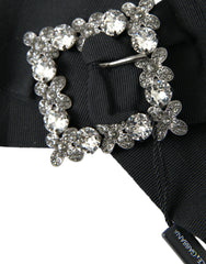 Dolce & Gabbana Black Swarovski Crystal Embellished Hair Clip - Hair Pins Claws & Clips