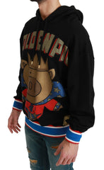 Dolce & Gabbana Black Sweater Pig of the Year Hooded - IT44 | XS - Hoodies