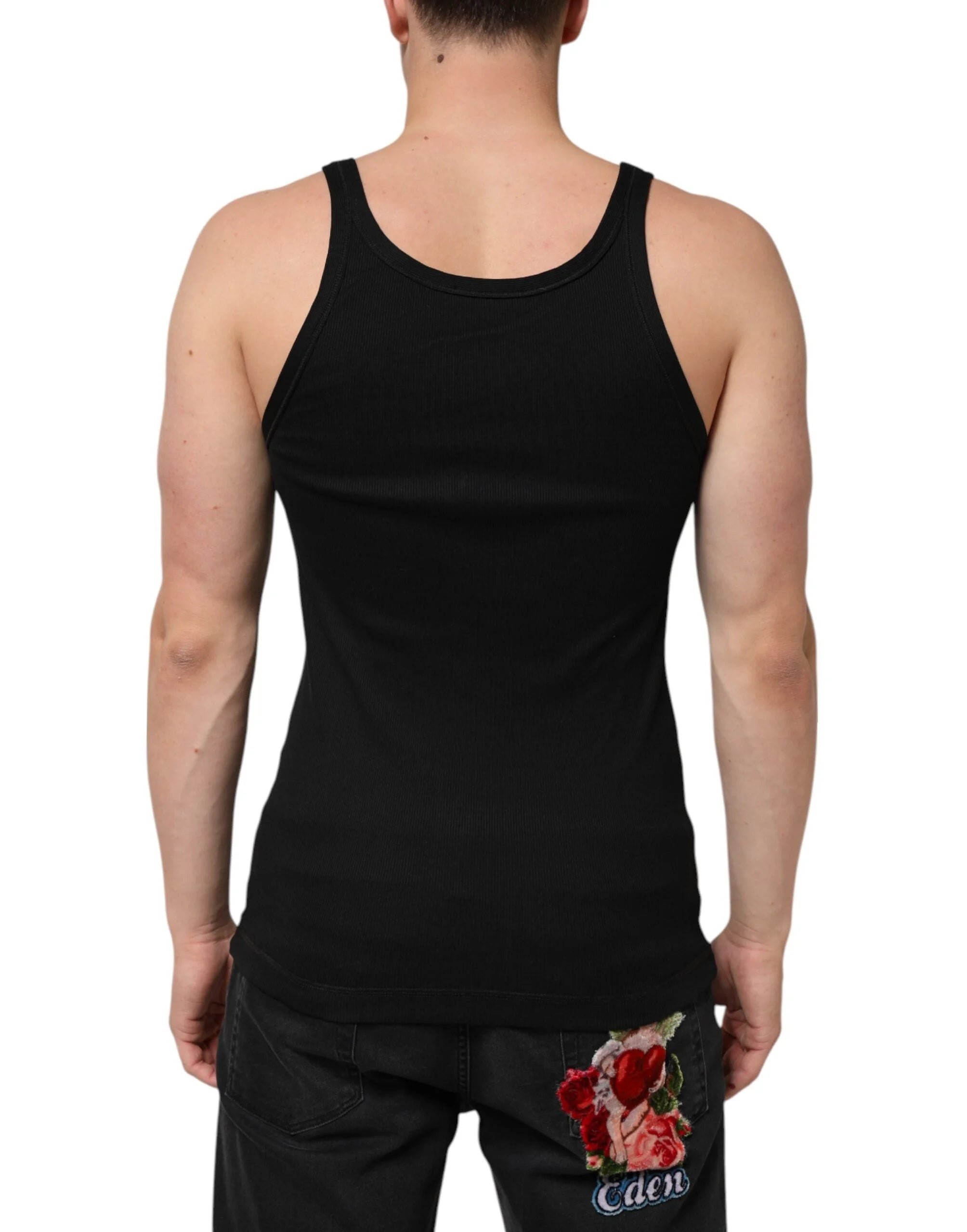 Dolce & Gabbana Black Tank Sleeveless Underwear Men T-shirt - IT50 | L - Tank Tops