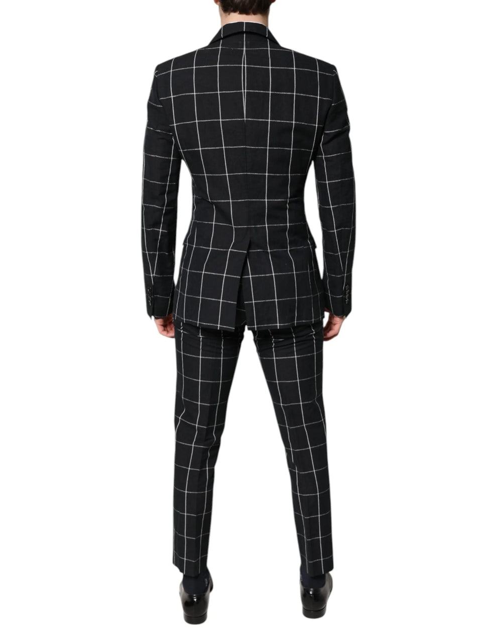 Dolce & Gabbana Black TAORMINA Double Breasted 2 Piece Suit - IT48 | M - Pant Suits