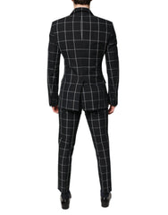 Dolce & Gabbana Black TAORMINA Double Breasted 2 Piece Suit - IT48 | M - Pant Suits