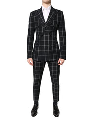 Dolce & Gabbana Black TAORMINA Double Breasted 2 Piece Suit - IT48 | M - Pant Suits