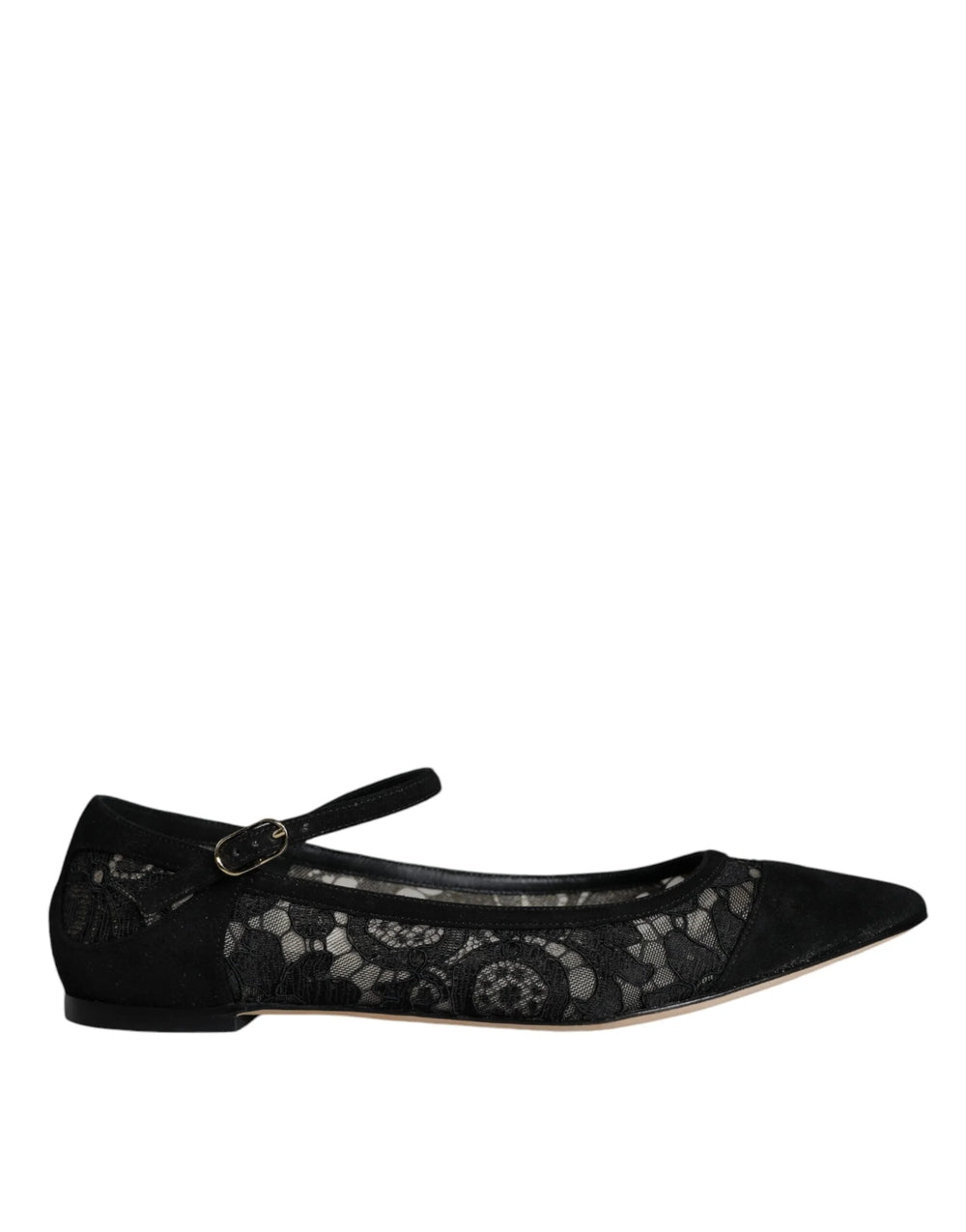 Dolce & Gabbana Black Taormina Lace Bellucci Flats Shoes - EU36/US5.5 - Flats