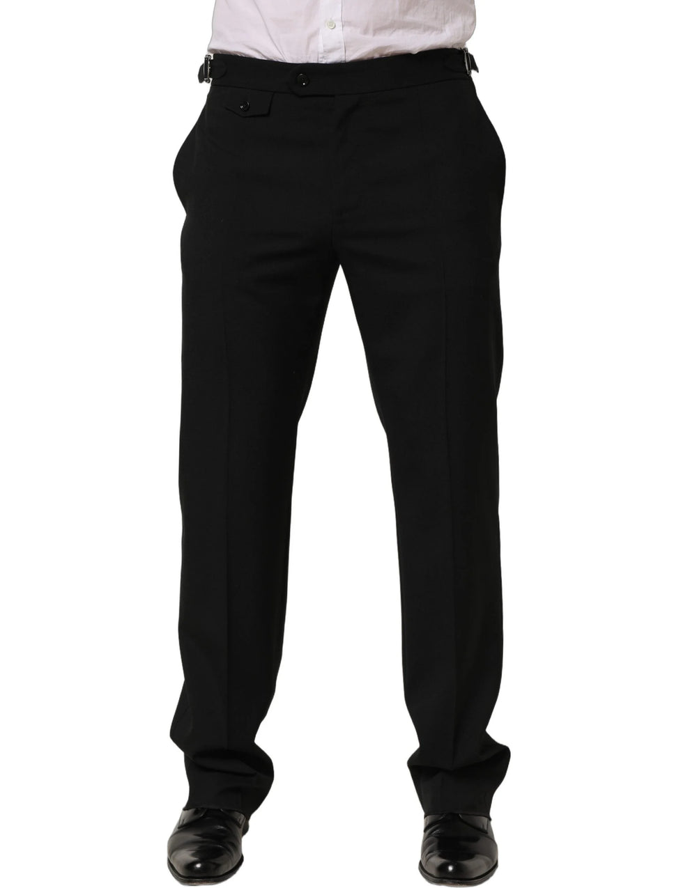 Dolce & Gabbana Black Tapered Leg Men Dress Trouser Pants - IT48 | M