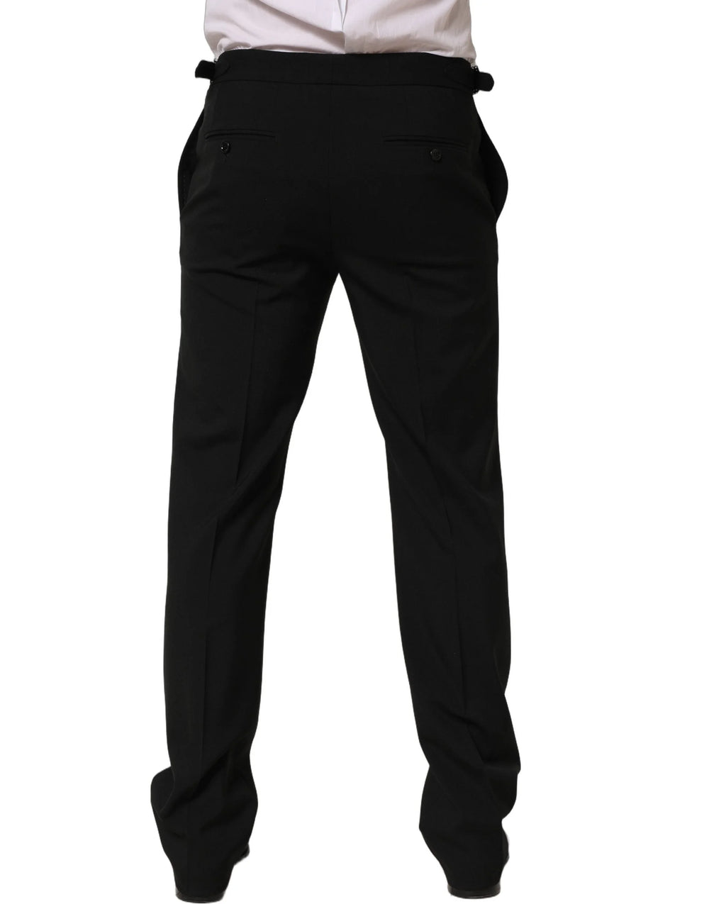 Dolce & Gabbana Black Tapered Leg Men Dress Trouser Pants - IT48 | M