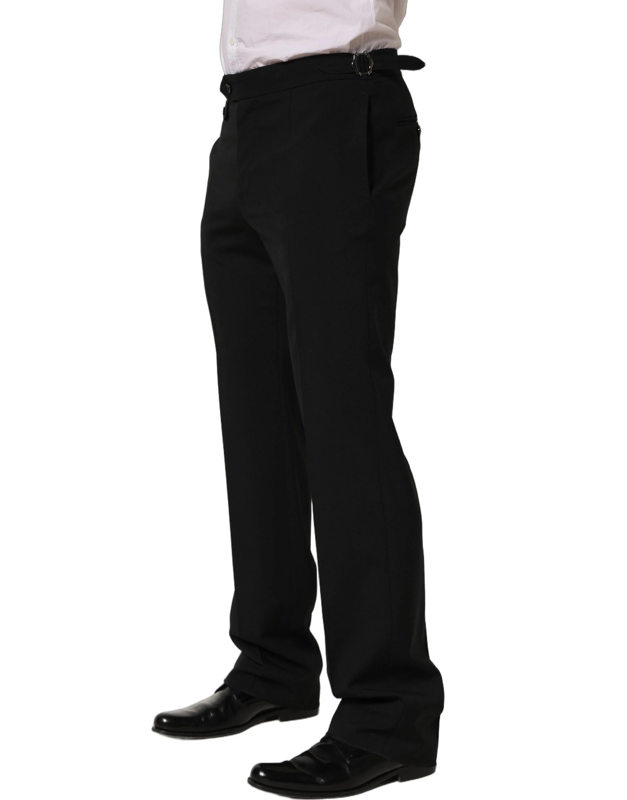 Dolce & Gabbana Black Tapered Leg Men Dress Trouser Pants - IT48 | M