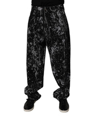 Dolce & Gabbana Black Tie Dye Cotton Straight Men Denim Jeans - IT48 | M - Jeans