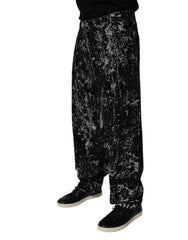 Dolce & Gabbana Black Tie Dye Cotton Straight Men Denim Jeans - IT48 | M - Jeans