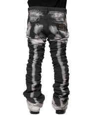 Dolce & Gabbana Black Tie Dye Straight Denim Jeans - IT48 | M - Jeans