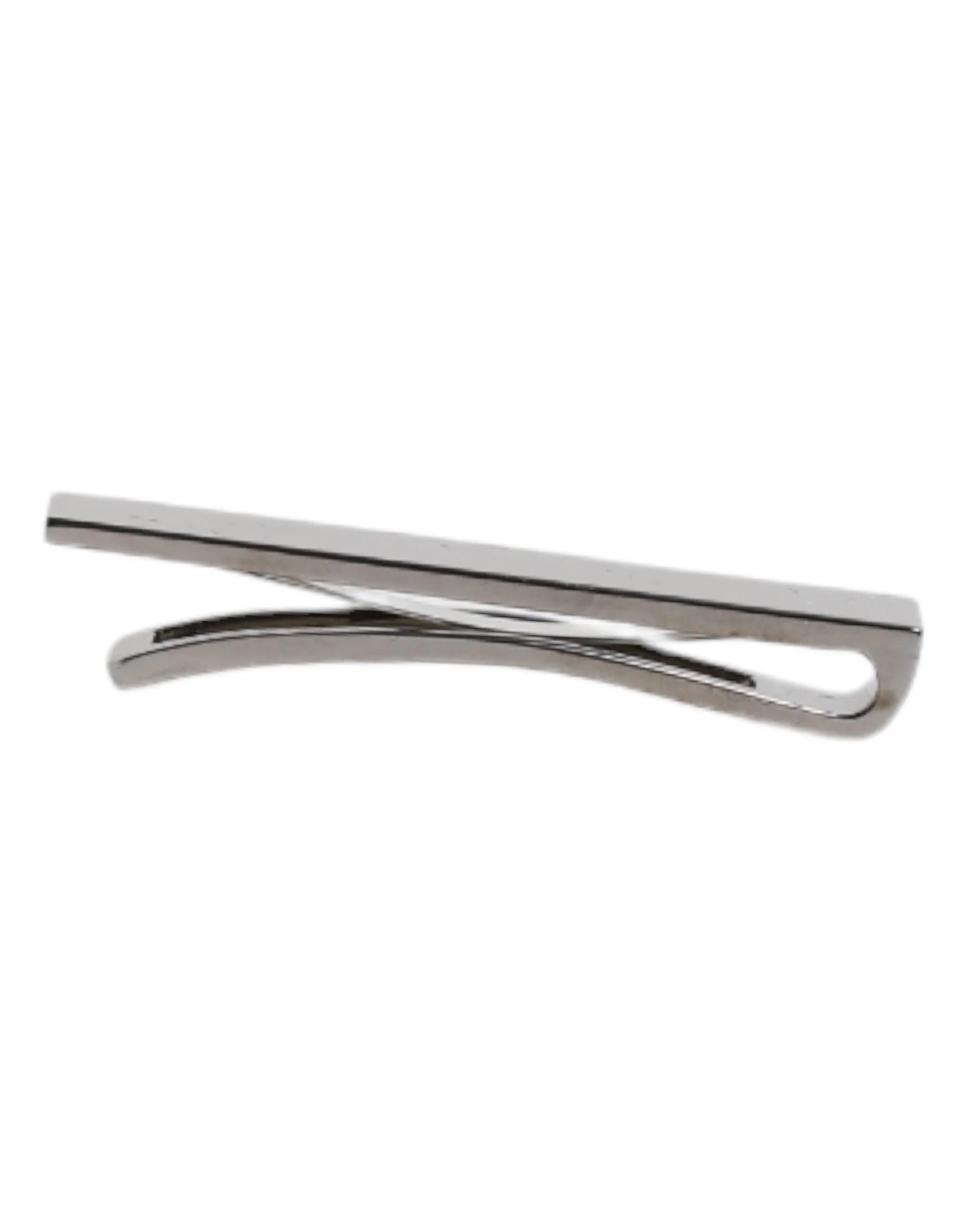 Dolce & Gabbana Black Tone Brass Logo Branded Tie Clip Bar - Tie Clips