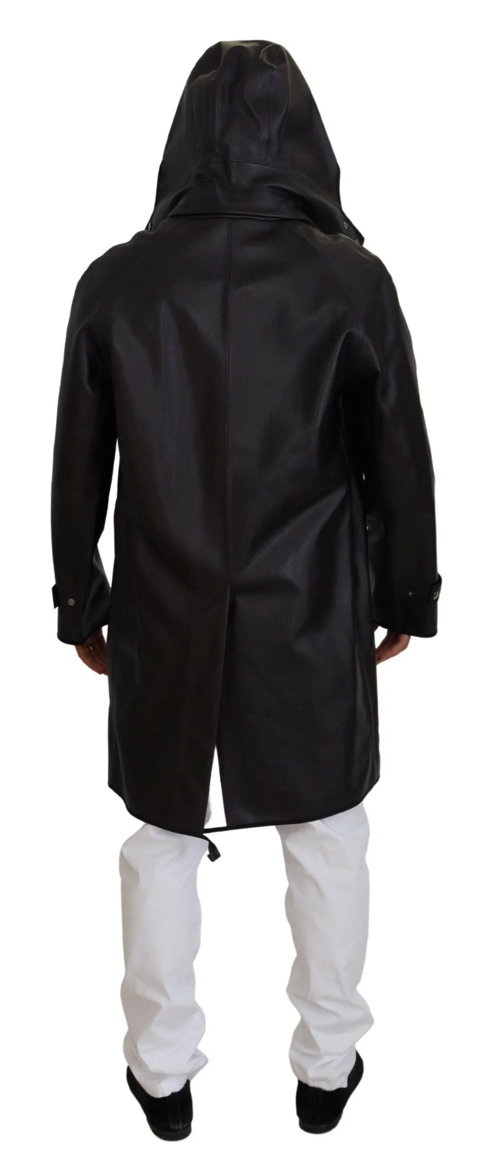 Dolce & Gabbana Black Trench Hooded Parka Cotton Jacket - Parkas