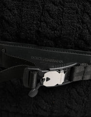Dolce & Gabbana Μαύρη Τσάντα Σακίδιο από Μίγμα Τρικό Βούλες για Ταξίδια