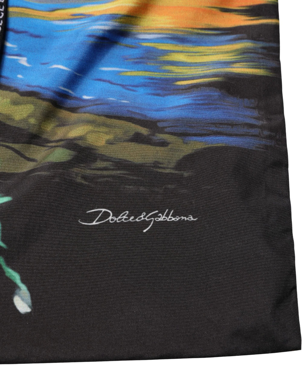 Dolce & Gabbana Fekete Tropikus Havai Szabályos Rövid Nadrág Fürdőruha