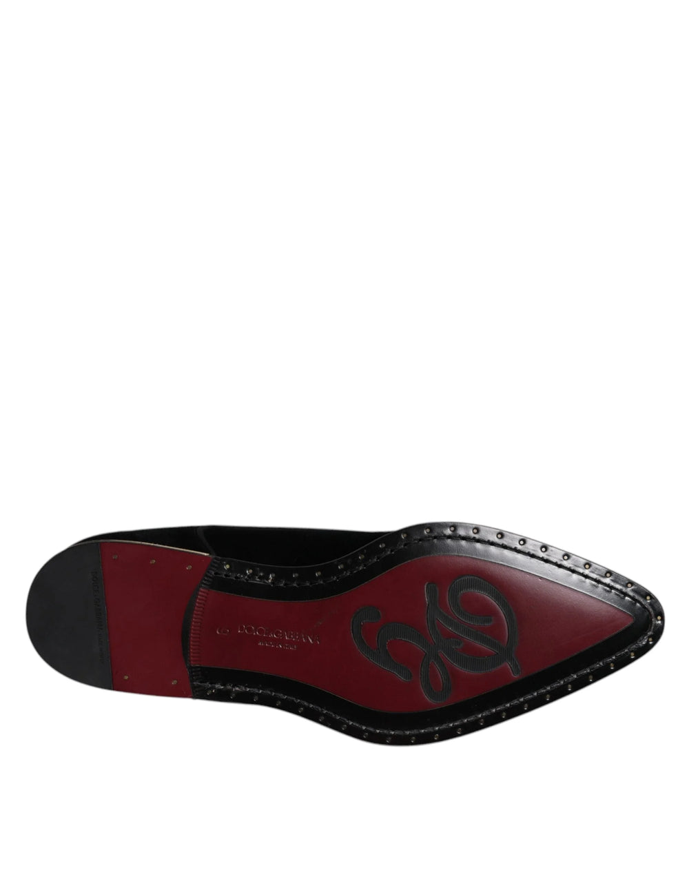 Dolce & Gabbana Black Velvet Cotton Lace Up Derby Shoes - EU43/US10 - Shoes