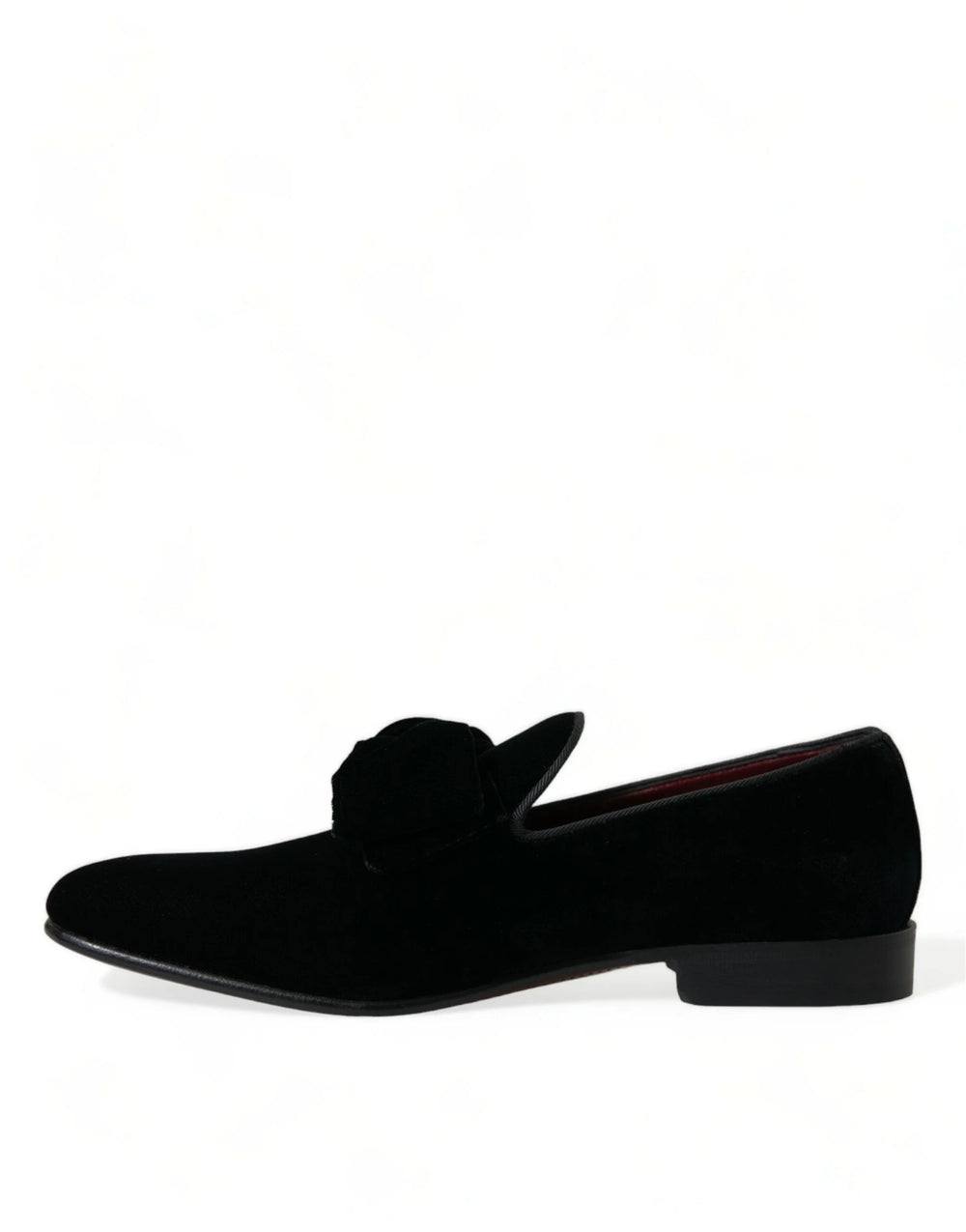 Dolce & Gabbana Black Velvet Loafers Formal Dress Shoes - EU40/US7 - Flats