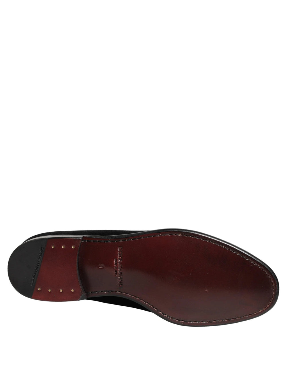 Dolce & Gabbana Black Velvet Loafers Formal Men Dress Shoes - EU43/US10