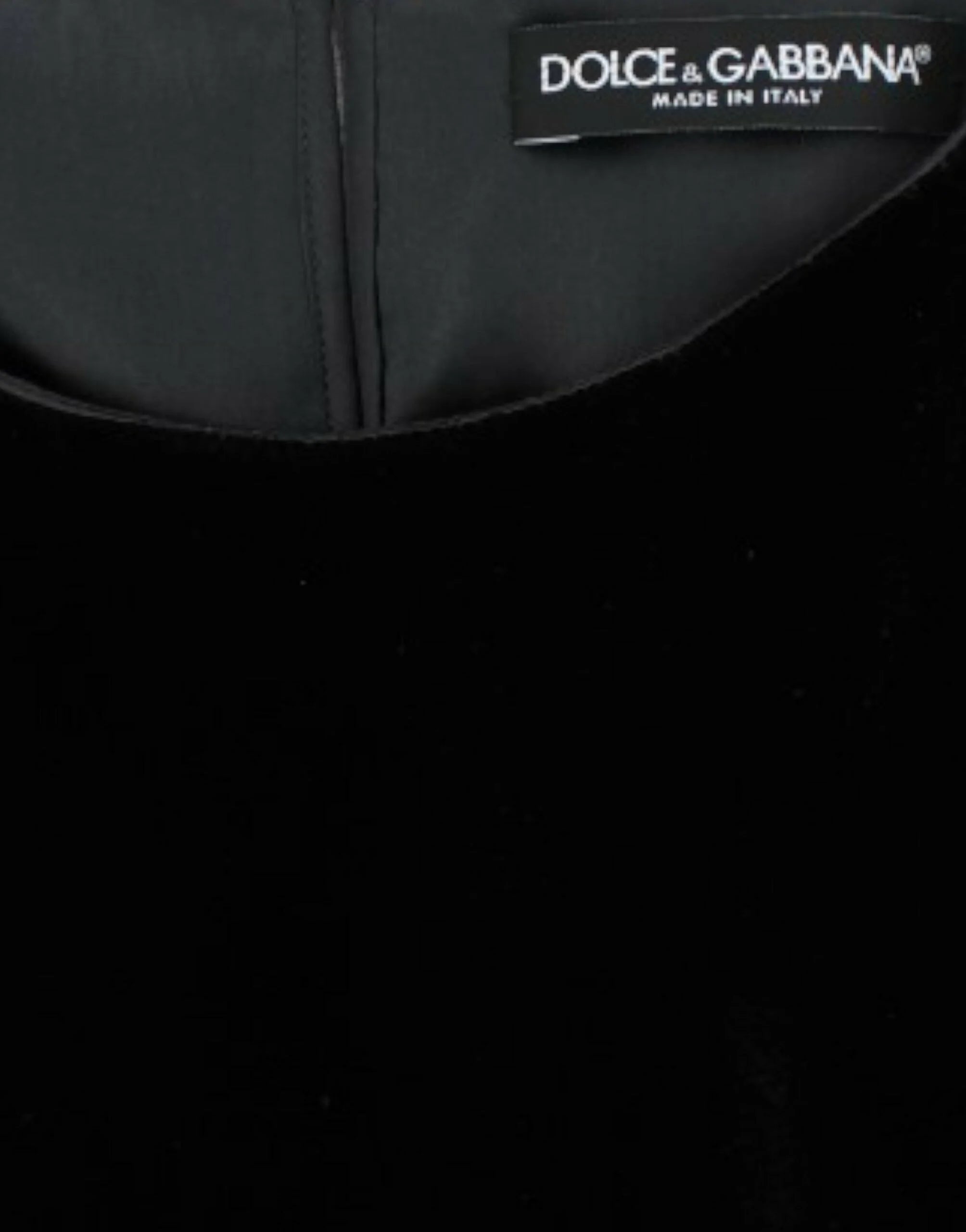 Dolce & Gabbana Black velvet shortsleeved blouse - IT38|XS - T-Shirts