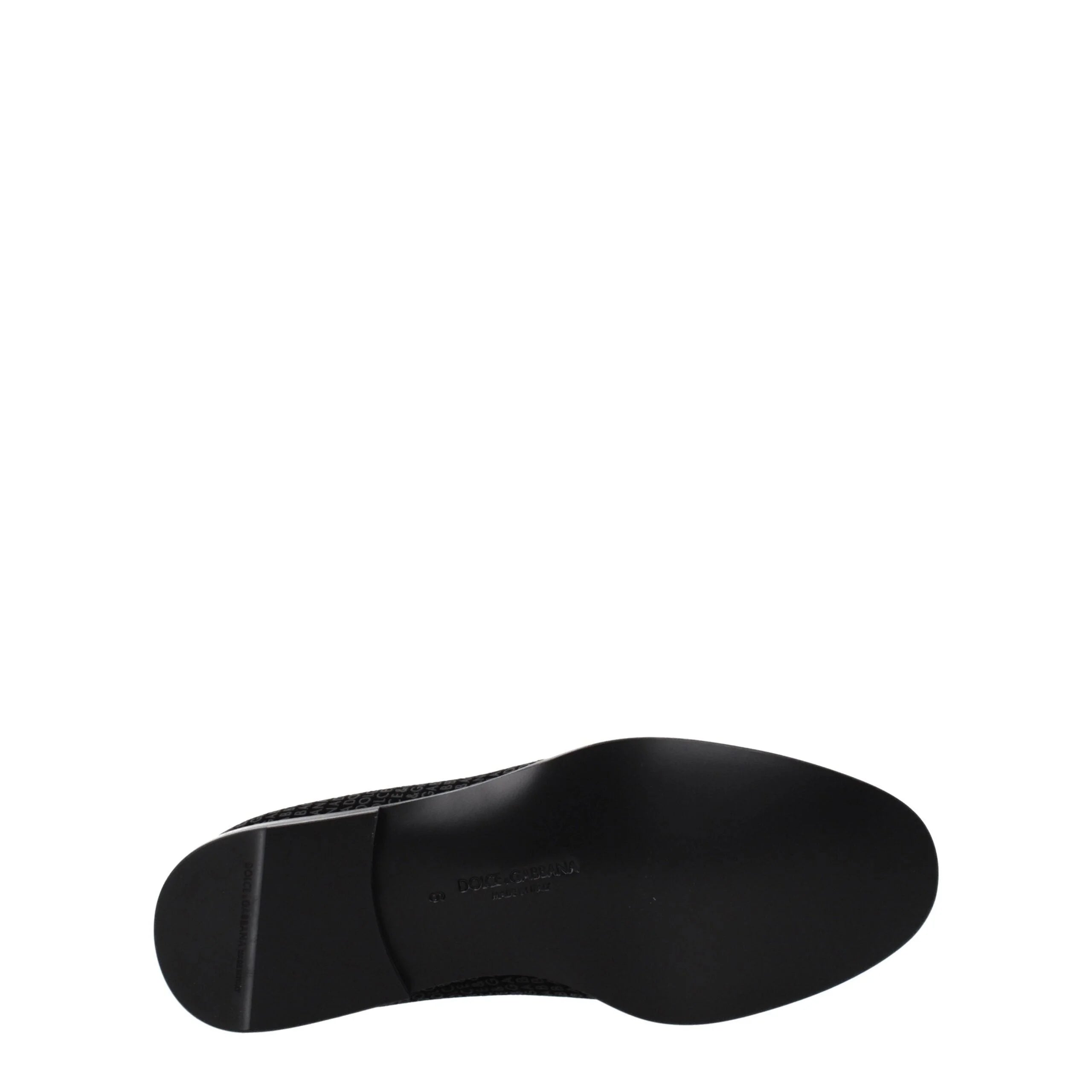 Dolce & Gabbana Black Velvet Slip-On Loafers - Flats