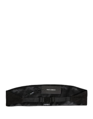 Dolce & Gabbana Black Velvet Wide Belt Waist Cummerband Men - IT48 | M