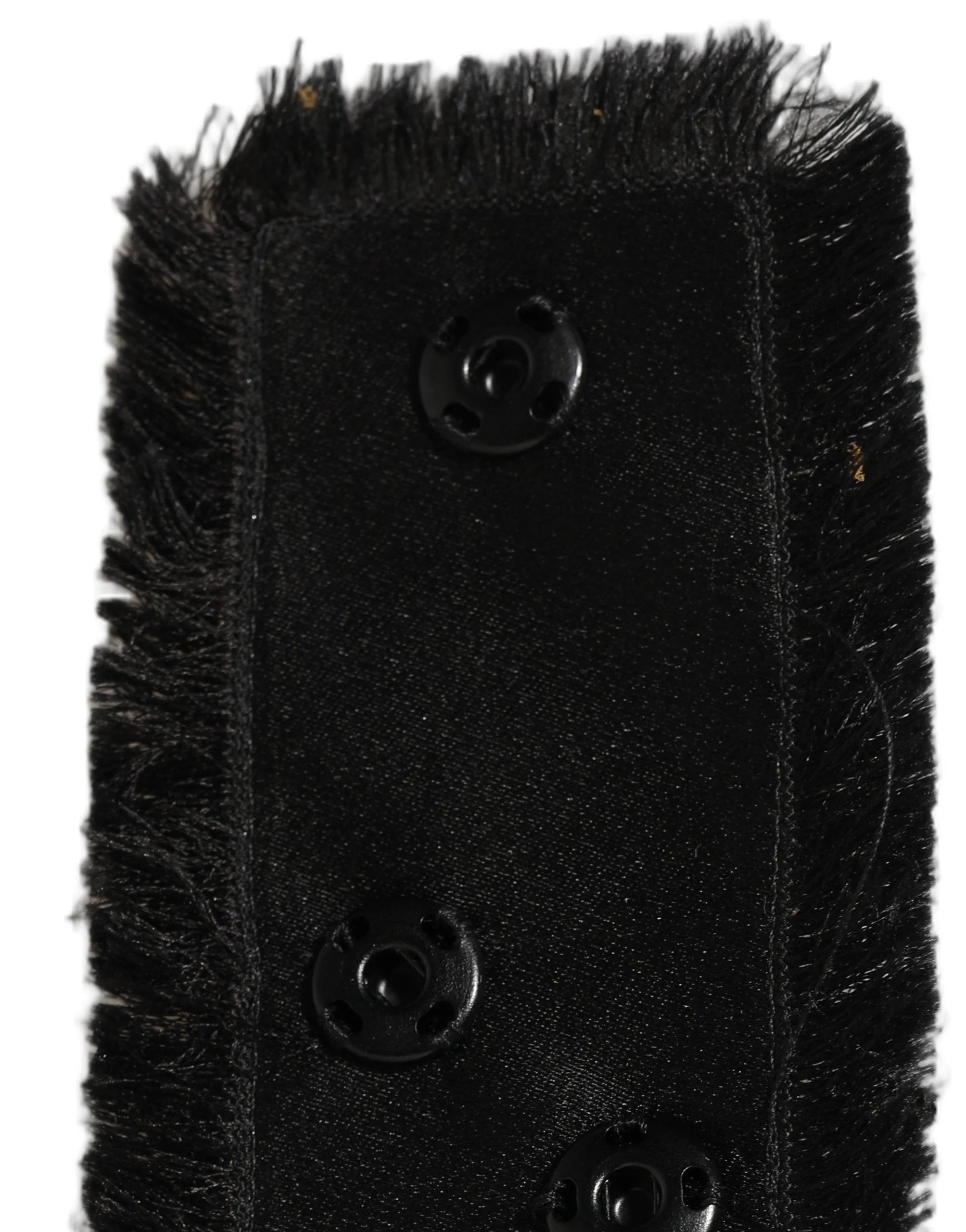 Dolce & Gabbana Black Velvet Wrap Around Tie Cintura Belt - IT40|S