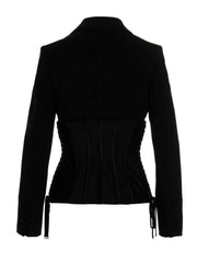 Dolce & Gabbana Black Virgin Wool Blazer