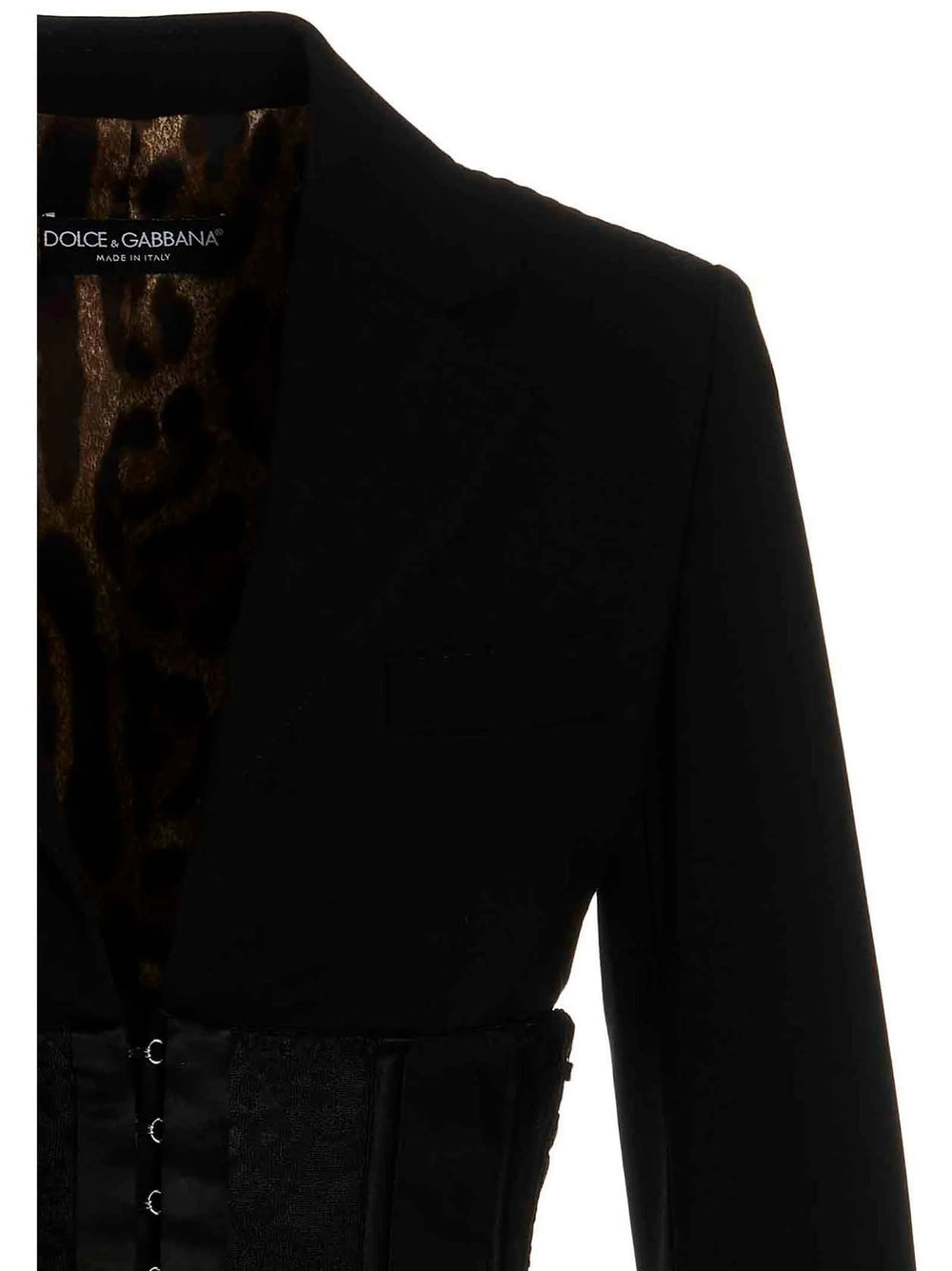 Dolce & Gabbana Black Virgin Wool Blazer