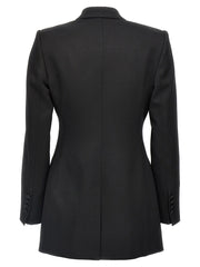 Dolce & Gabbana Black Virgin Wool Blazer - IT40