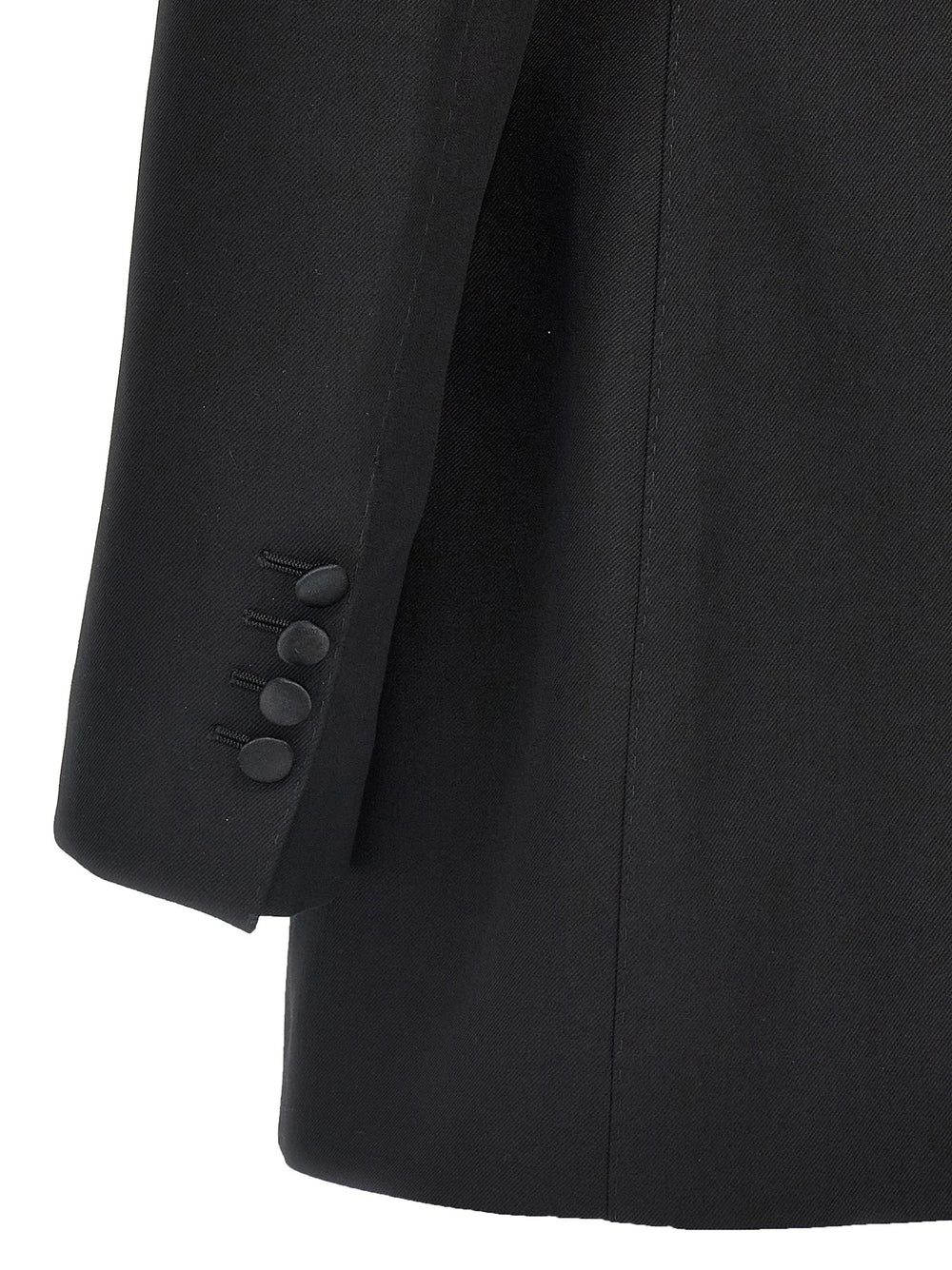 Dolce & Gabbana Black Virgin Wool Blazer - IT40