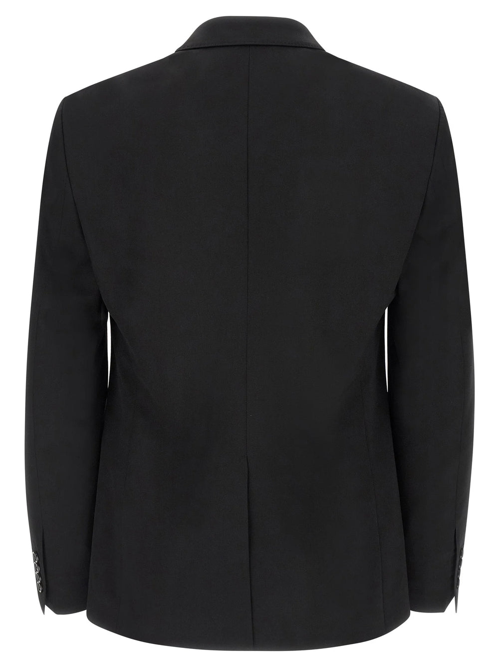 Dolce & Gabbana Black Virgin Wool Blazer - IT56 | XL