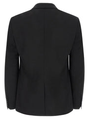 Dolce & Gabbana Black Virgin Wool Blazer - IT56 | XL