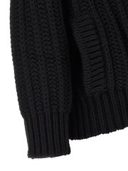 Dolce & Gabbana Black Virgin Wool Cardigan