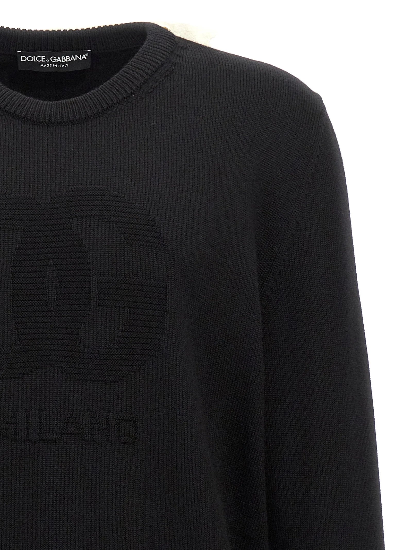 Dolce & Gabbana Black Virgin Wool Cardigan
