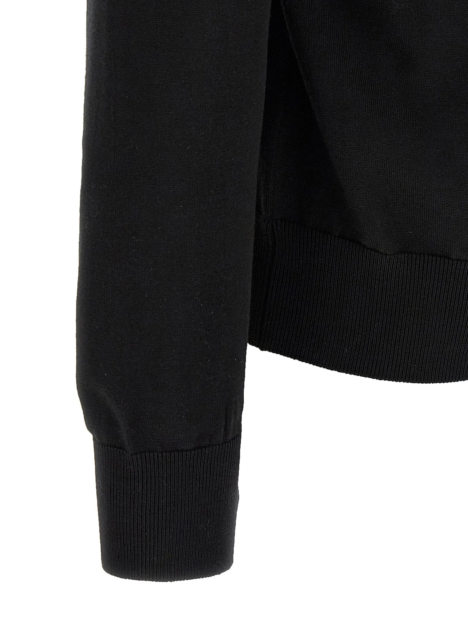 Dolce & Gabbana Black Virgin Wool Cardigan