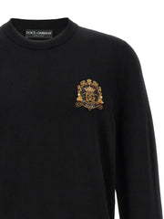 Dolce & Gabbana Black Virgin Wool Cardigan