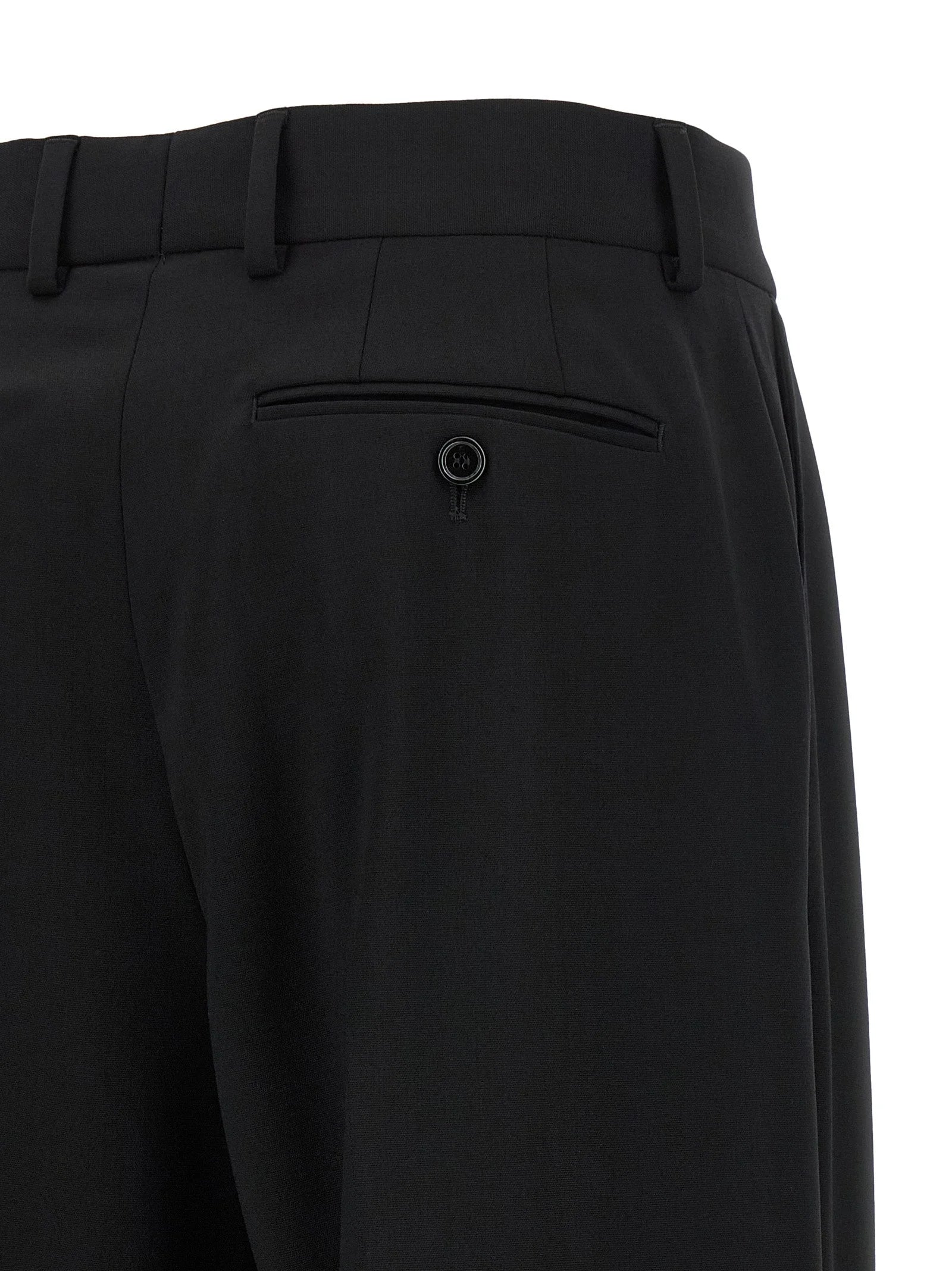 Dolce & Gabbana Black Virgin Wool Casual Pants