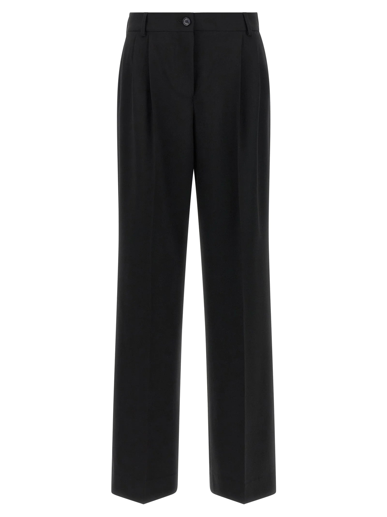 Dolce & Gabbana Black Virgin Wool Casual Pants