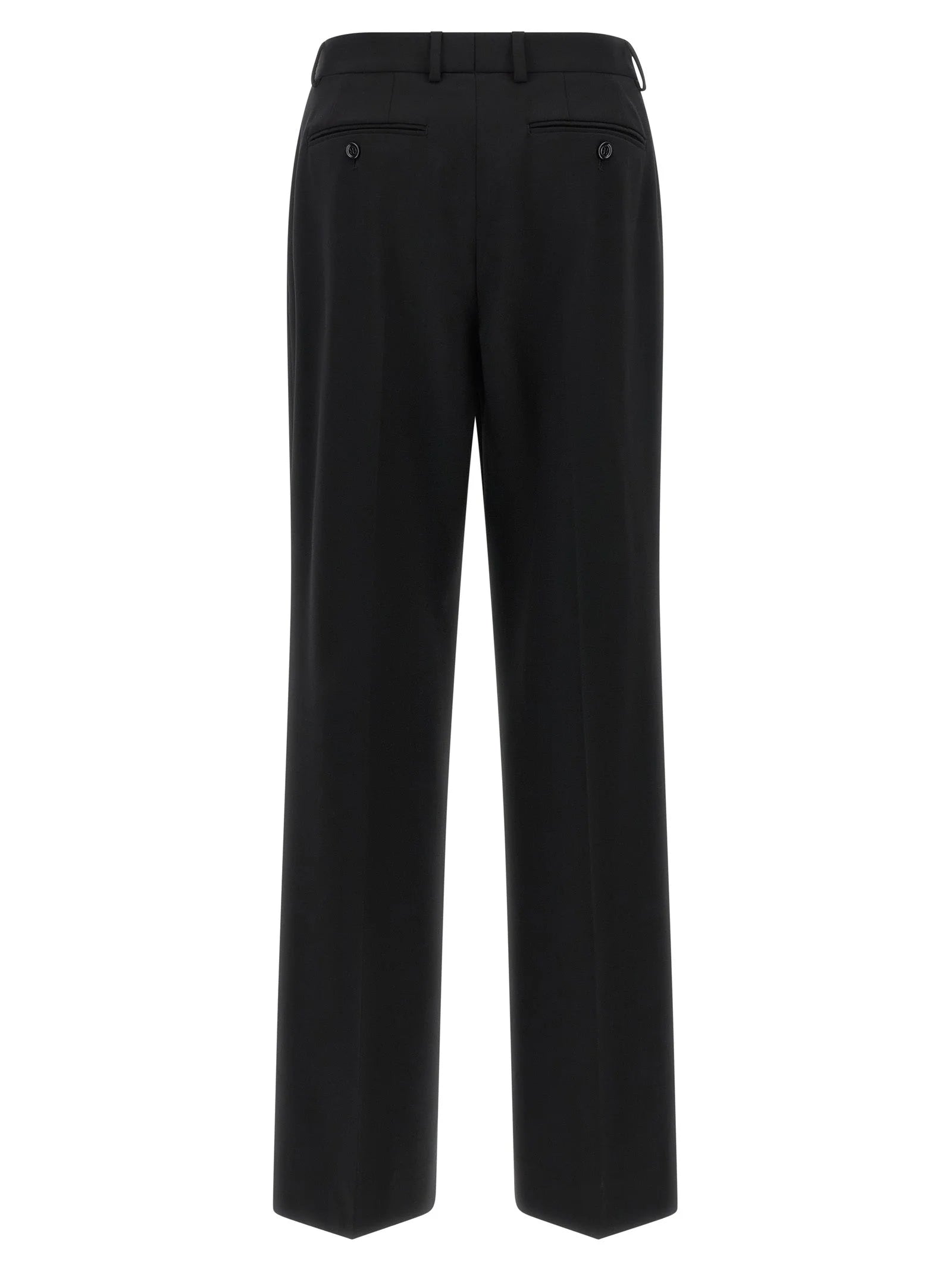 Dolce & Gabbana Black Virgin Wool Casual Pants