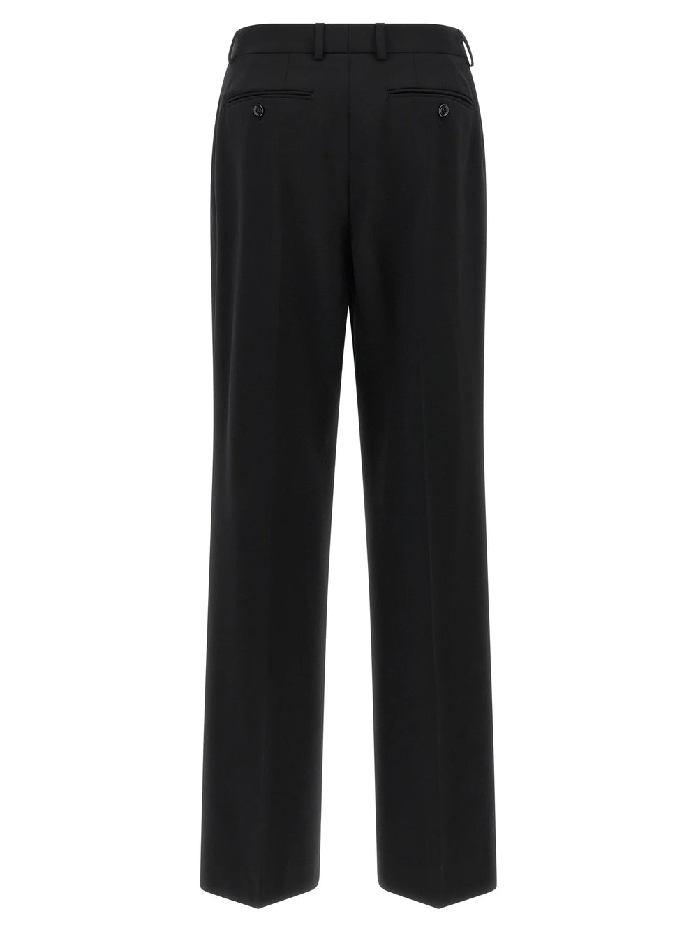 Dolce & Gabbana Black Virgin Wool Casual Pants
