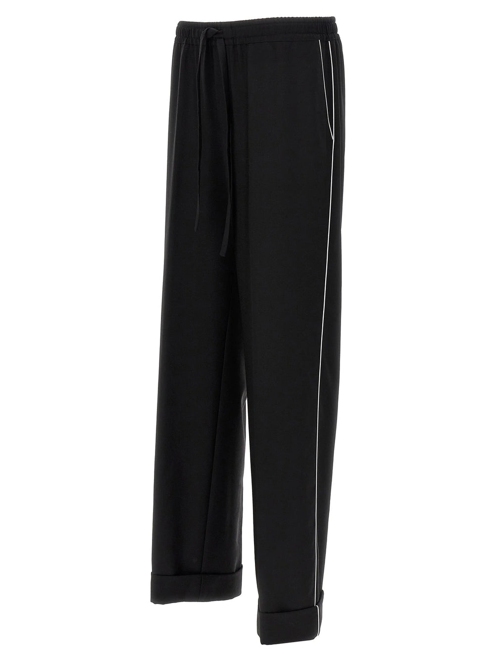 Dolce & Gabbana Black Virgin Wool Casual Pants - XXL