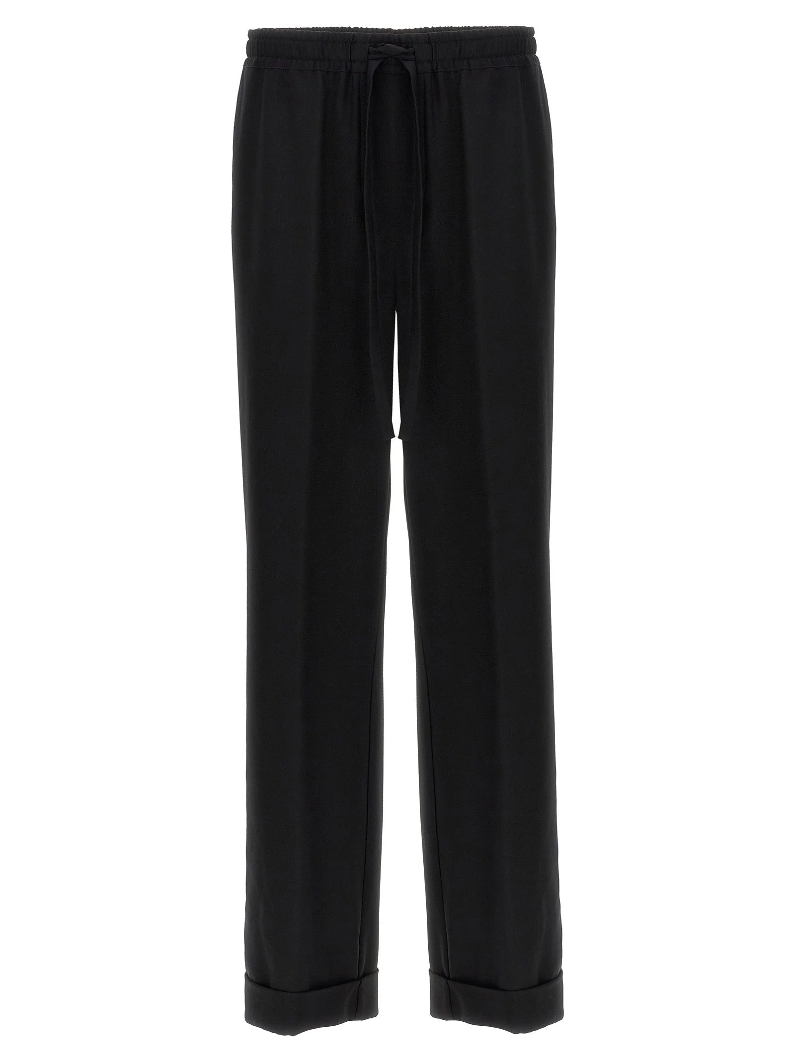 Dolce & Gabbana Black Virgin Wool Casual Pants - XXL