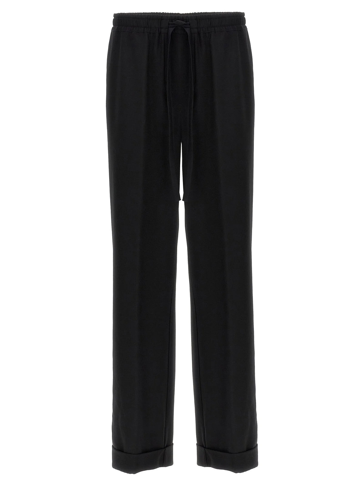 Dolce & Gabbana Black Virgin Wool Casual Pants - XXL