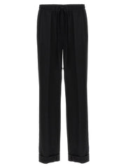 Dolce & Gabbana Black Virgin Wool Casual Pants - XXL