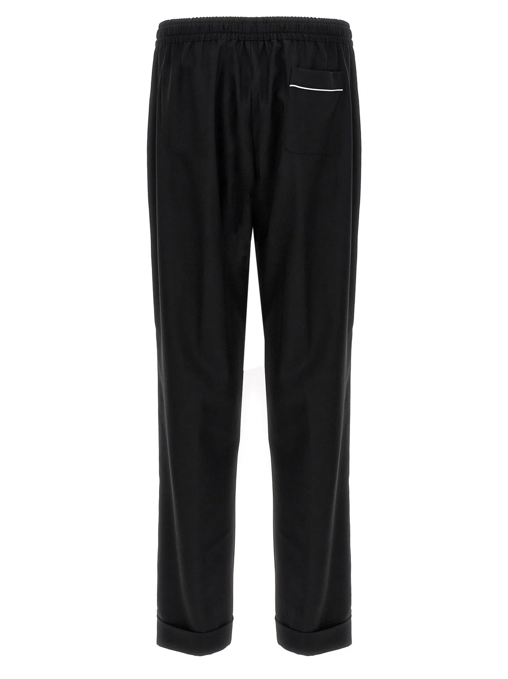 Dolce & Gabbana Black Virgin Wool Casual Pants - XXL
