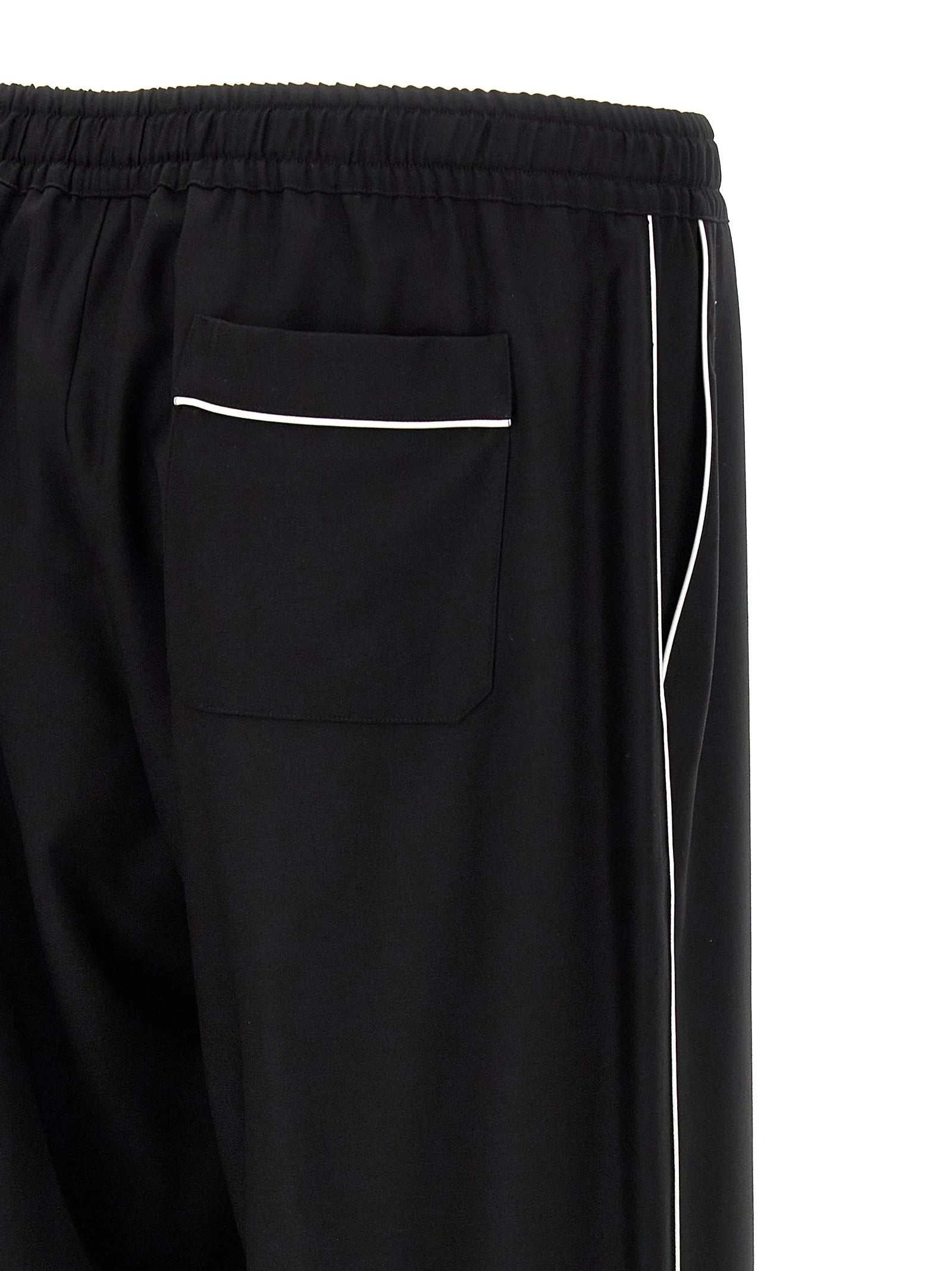 Dolce & Gabbana Black Virgin Wool Casual Pants - XXL