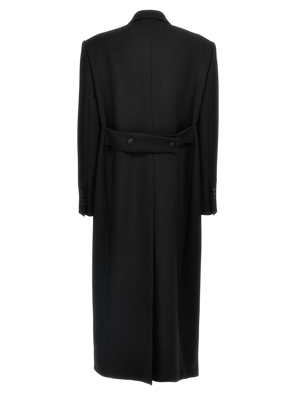 Dolce & Gabbana Black Virgin Wool Coat - IT38