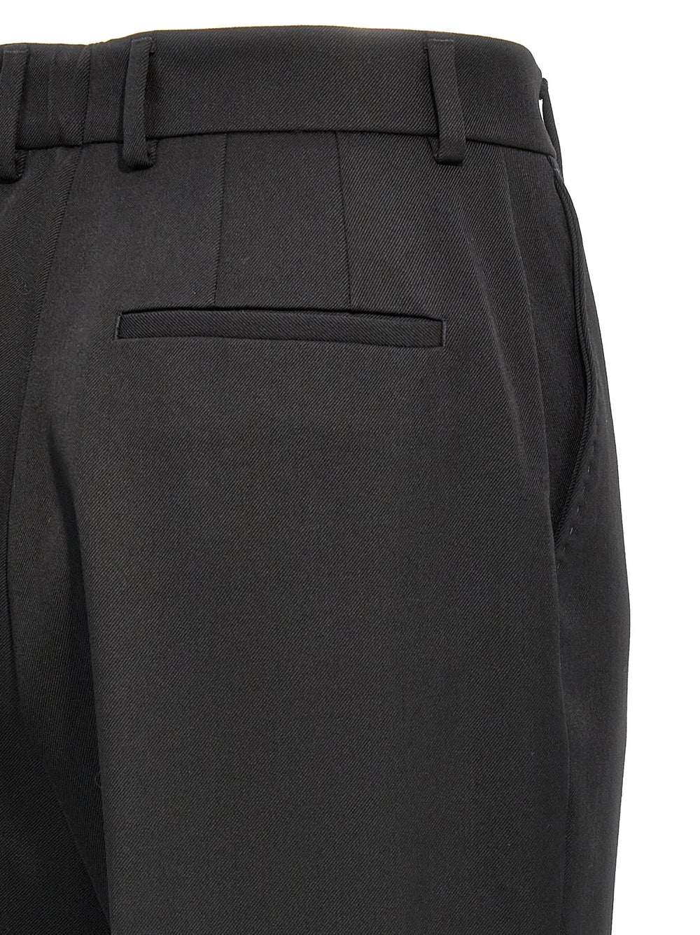 Dolce & Gabbana Black Virgin Wool Dress Pants - IT40