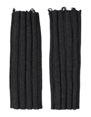 Dolce & Gabbana Black Virgin Wool Knitted Fingerless Gloves - Gloves & Mittens
