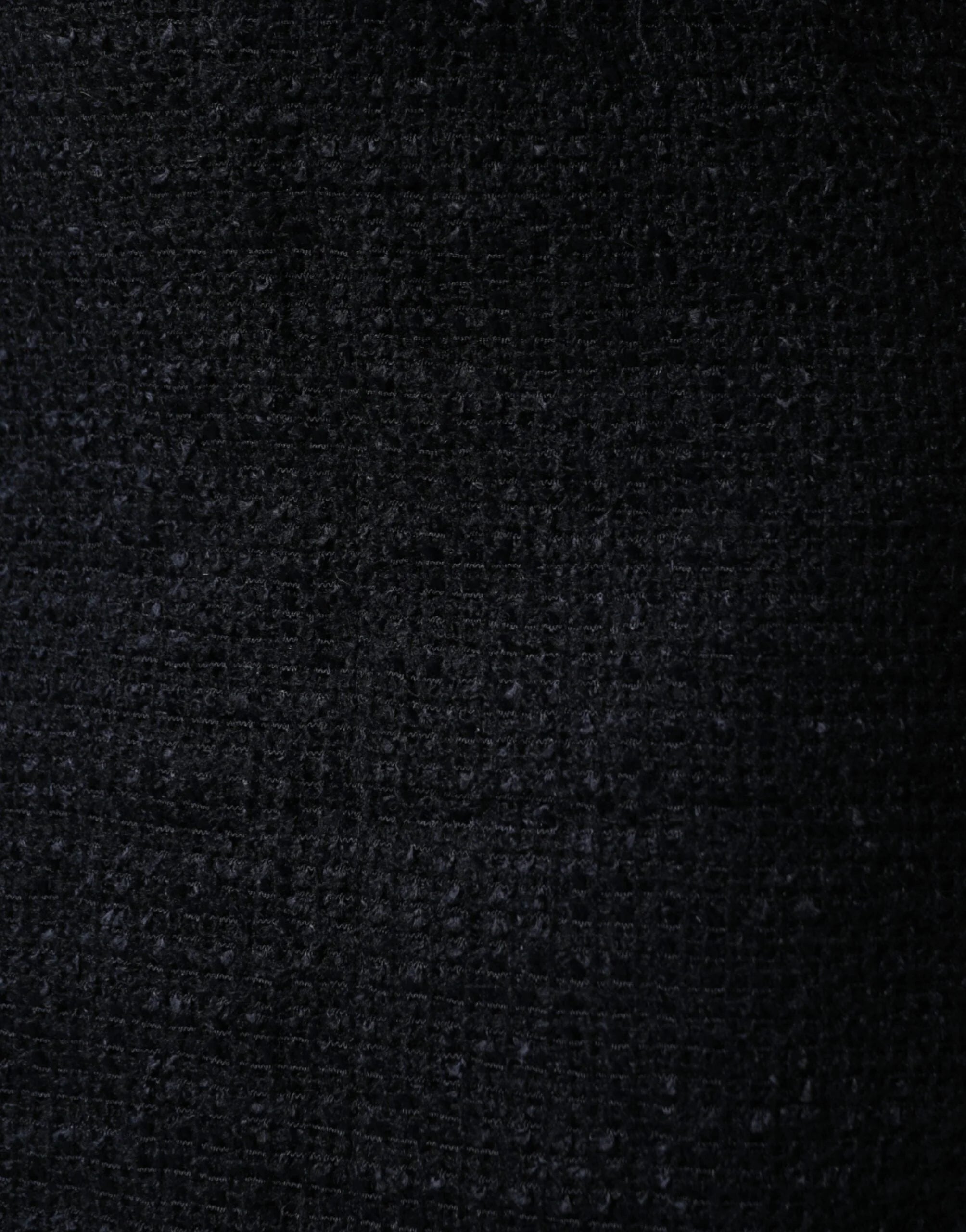 Dolce & Gabbana Black Virgin Wool Pencil Cut Midi Skirt - Skirts