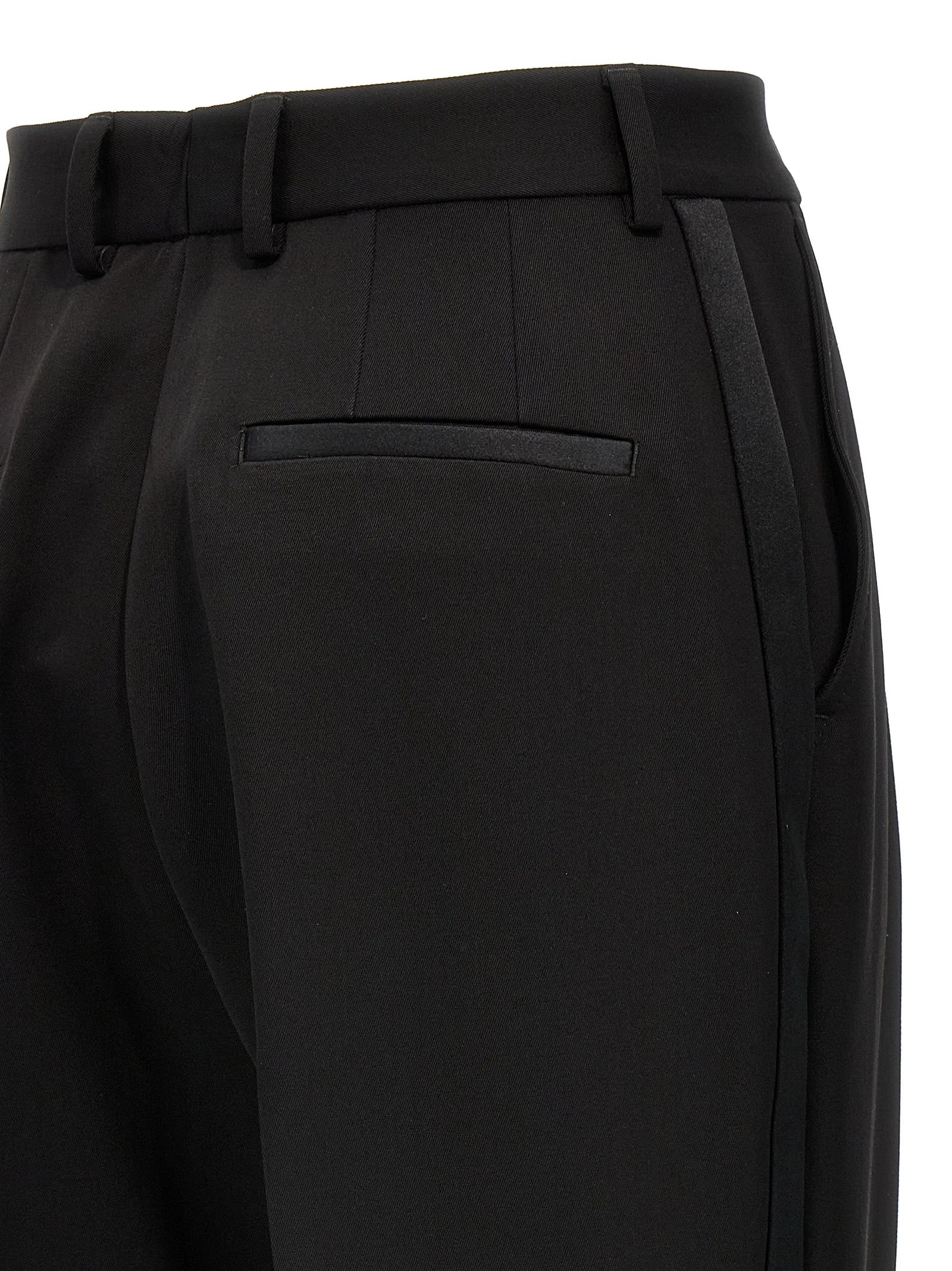 Dolce & Gabbana Black Virgin Wool Tuxedo